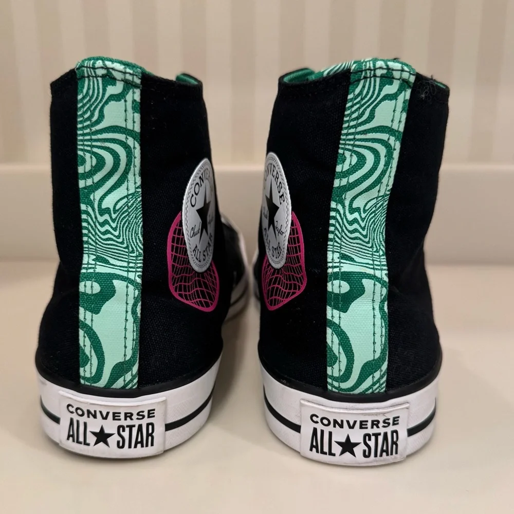 Converse Chuck Taylor All Star Hi Top "See Beyond" Black Sneakers Unisex - Picture 8 of 16